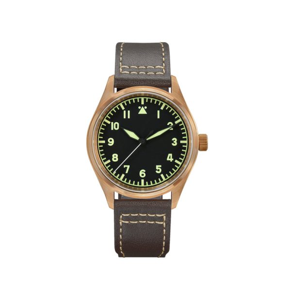 Custom Made Bronze Wrist Watch for Men with Classic Style and Automatic Logo - Beryl Watch
