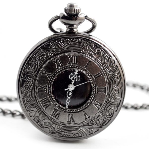 Custom logo hunter quartz pocket watch in gold for men - Beryl Watch