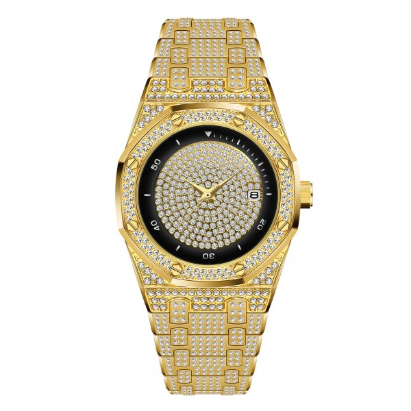 High-Quality Custom Label Luxury Watch with Diamonds for Men Bulk Diamond Watches and AP-Inspired Design - Beryl Watch