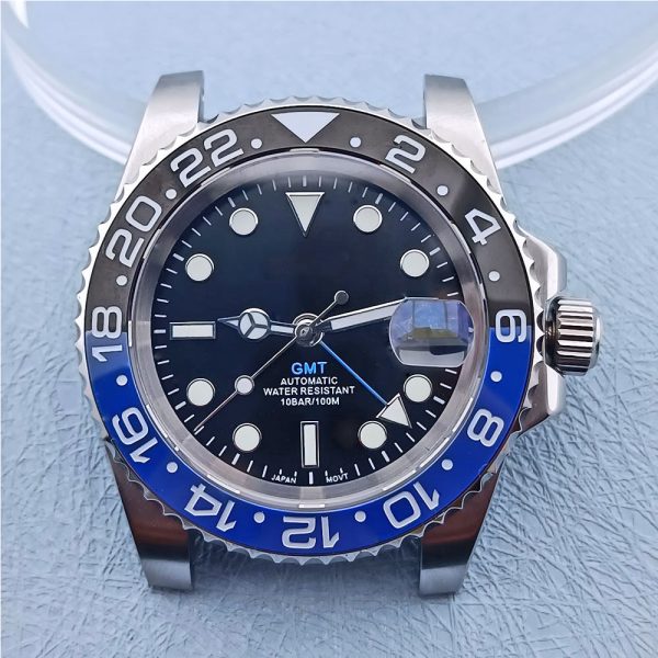 Wholesale NH34 GMT Automatic Watch Case with 316L 904L Stainless Steel and Sapphire Rolex Quality - Beryl Watch