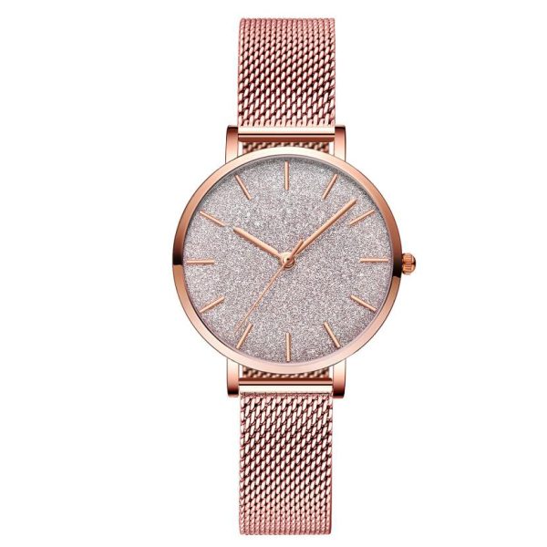 Custom design watch face logo rose gold stainless steel minimalist quartz watches for women - Beryl Watch