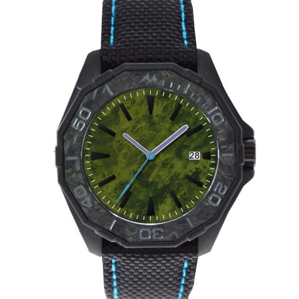 Carbon Forged Watch Case for Customized Mens NH35 Dive Watches - Beryl Watch