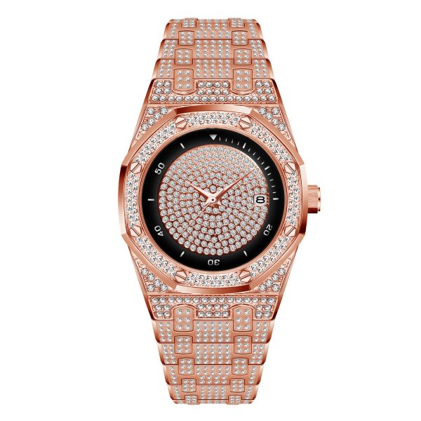 High-Quality Custom Label Luxury Watch with Diamonds for Men Bulk Diamond Watches and AP-Inspired Design - Beryl Watch