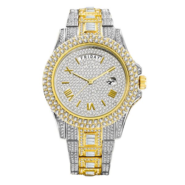 Discover Luxury Watch Custom Options Rolex Diamond Watch 44mm and Bulk Diamond Watches with Real Natural Diamonds for Men - Beryl Watch