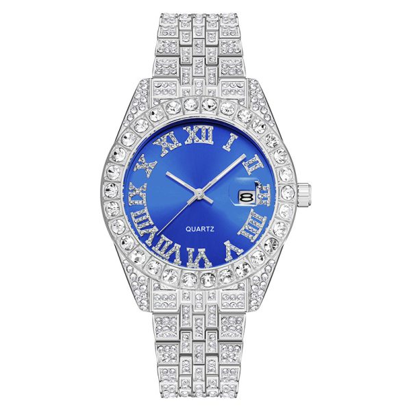Luxury Diamond Watch for Men Custom Logo Production of Elegant Wrist Watches with Authentic and Fake Diamond Options - Beryl Watch