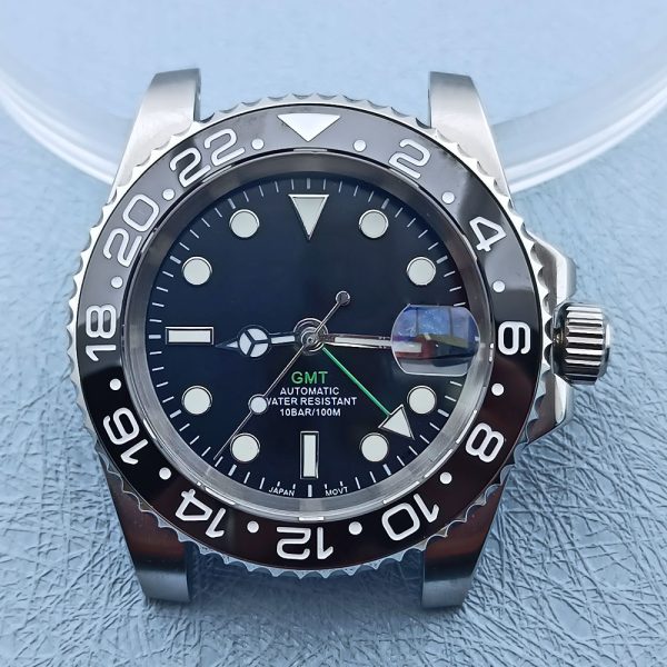 Wholesale NH34 GMT Automatic Watch Case with 316L 904L Stainless Steel and Sapphire Rolex Quality - Beryl Watch