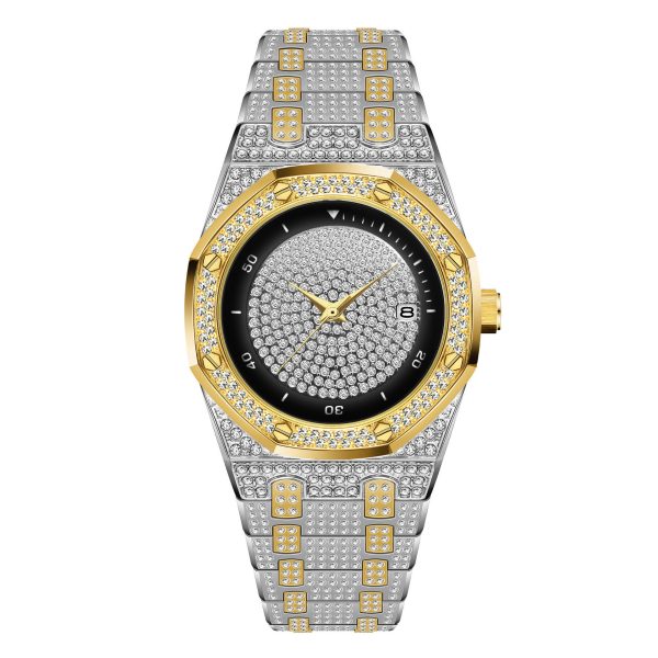 High-Quality Custom Label Luxury Watch with Diamonds for Men Bulk Diamond Watches and AP-Inspired Design - Beryl Watch