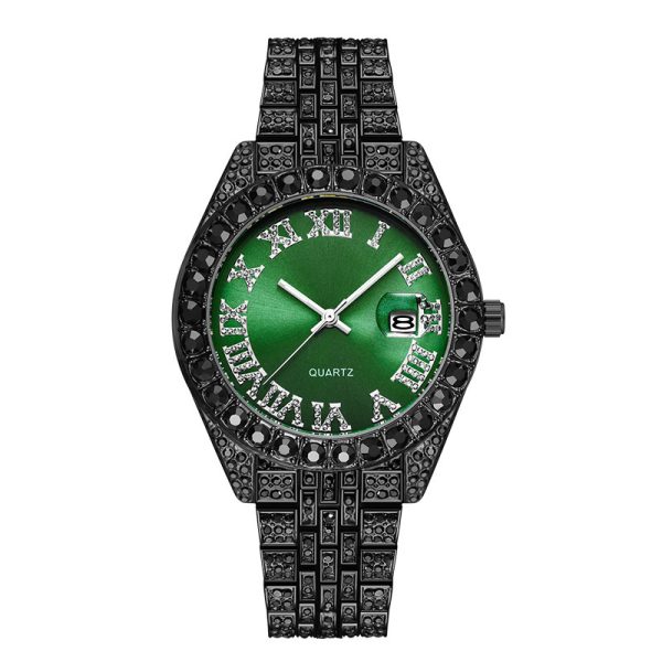 Luxury Diamond Watch for Men Custom Logo Production of Elegant Wrist Watches with Authentic and Fake Diamond Options - Beryl Watch