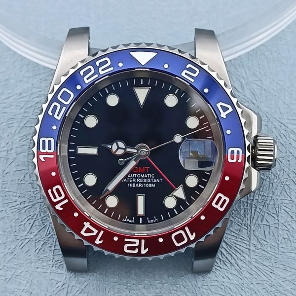 Wholesale NH34 GMT Automatic Watch Case with 316L 904L Stainless Steel and Sapphire Rolex Quality - Beryl Watch