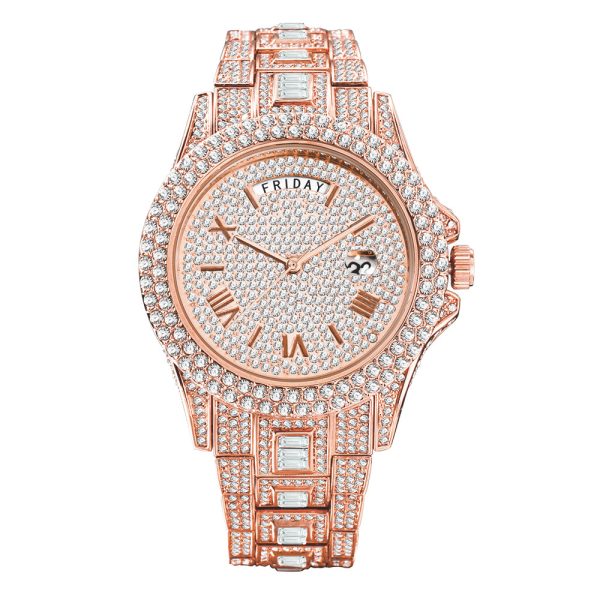 Discover Luxury Watch Custom Options Rolex Diamond Watch 44mm and Bulk Diamond Watches with Real Natural Diamonds for Men - Beryl Watch