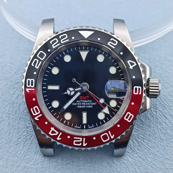 Wholesale NH34 GMT Automatic Watch Case with 316L 904L Stainless Steel and Sapphire Rolex Quality - Beryl Watch