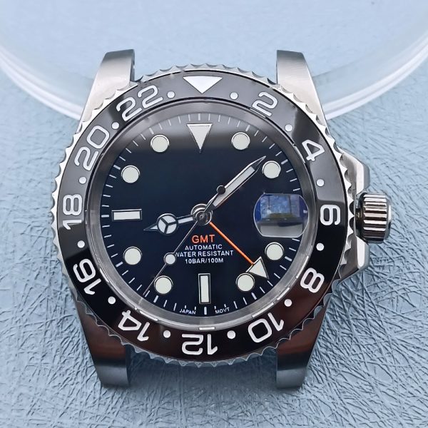 Wholesale NH34 GMT Automatic Watch Case with 316L 904L Stainless Steel and Sapphire Rolex Quality - Beryl Watch
