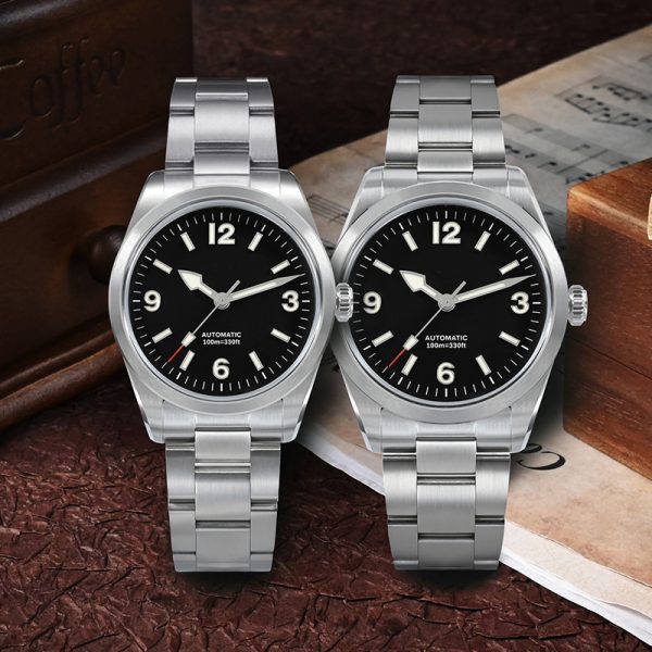 Custom stainless steel automatic watch for men and women with logo - Beryl Watch