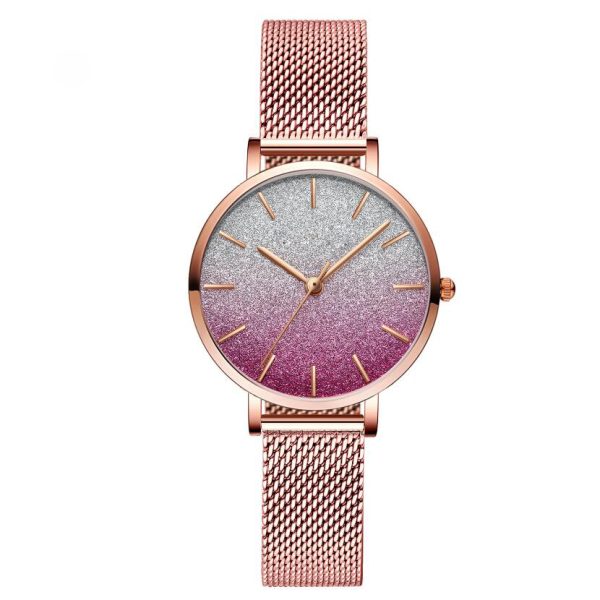 Custom design watch face logo rose gold stainless steel minimalist quartz watches for women - Beryl Watch