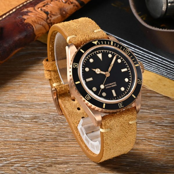 Custom Made CUSN8 Bronze Watch with Automatic Movement and Logo - Beryl Watch