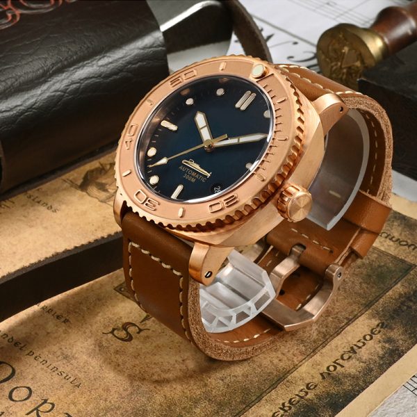 Bulk Production of Luxury Custom Watches High Quality Bronze Watch Case CUSN8 - Beryl Watch
