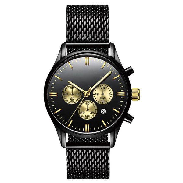 Custom Logo Chrono Watches Wholesale Men's Watches Luxury Chronograph Watch Made with 316L Stainless Steel Bracelet - Beryl Watch