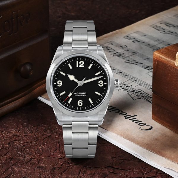 Custom stainless steel automatic watch for men and women with logo - Beryl Watch