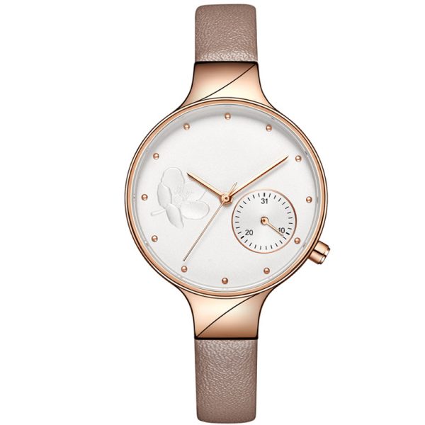 Women watches luxury customize logo oem minimalist with vegan leather strap - Beryl Watch
