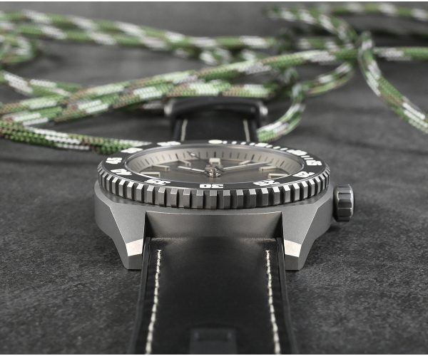 OEM Customised Titanium Watch Case with Swiss Made Automatic Movt for Mans Waterproof Titanium Diver Watch from Custom Watch Maker - Beryl Watch