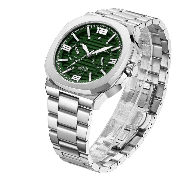Luxury Wristwatch with Custom Logo by Expert Custom Watch Manufacturer Swiss Made Stainless Steel Chrono Watches for Men - Beryl Watch