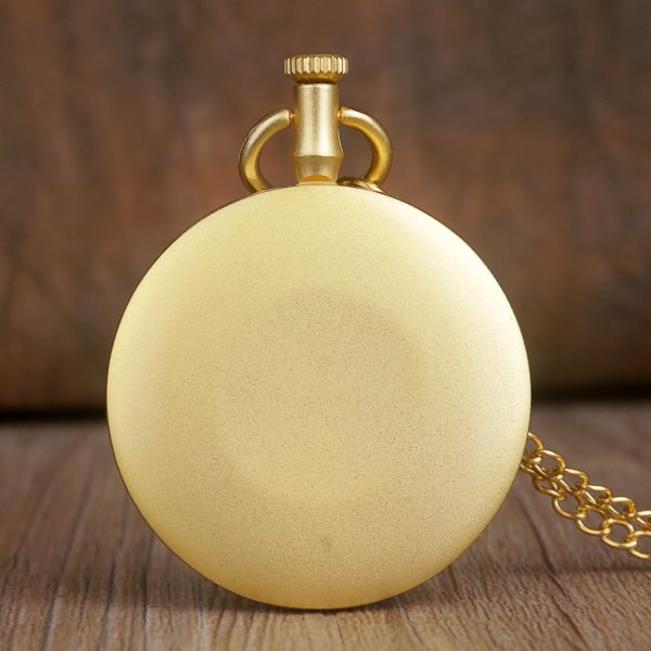 Custom logo simple pocket watch stainless steel in gold with japan movt quartz for high end watches - Beryl Watch