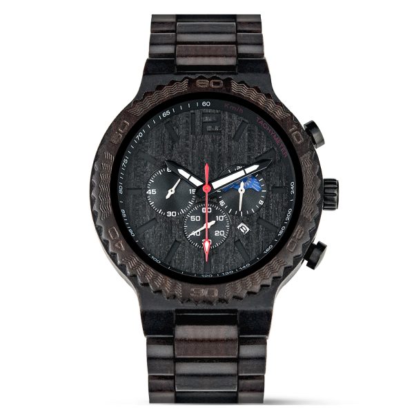 custom wooden strap watches for man with mul functions - Beryl Watch