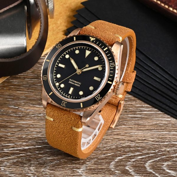 Custom Made CUSN8 Bronze Watch with Automatic Movement and Logo - Beryl Watch