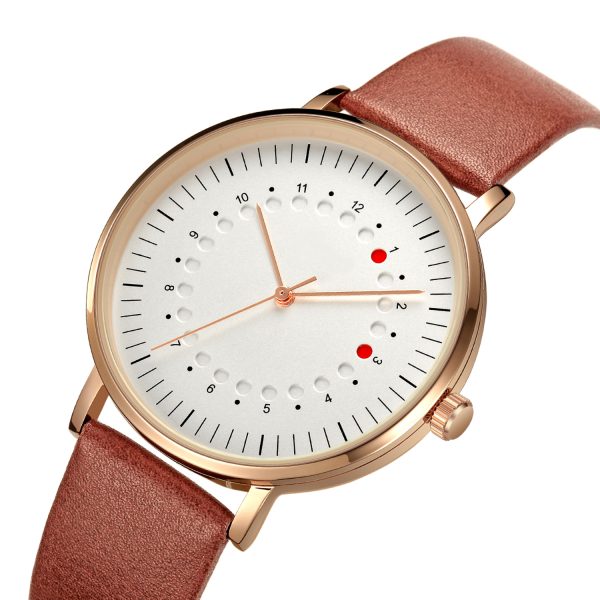 Custom made couple wrist watches set with stainless steel watch case for man and women - Beryl Watch
