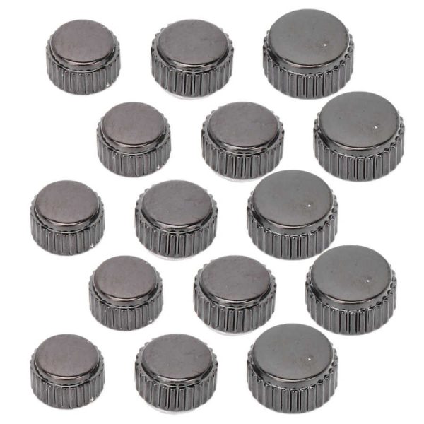 Waterproof screw watch crown parts in black custom engraving logo for wrist quartz watches - Beryl Watch