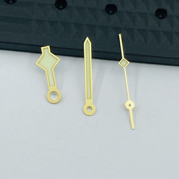 Custom watch hands for Sellita automatic quartz movement watches - Beryl Watch