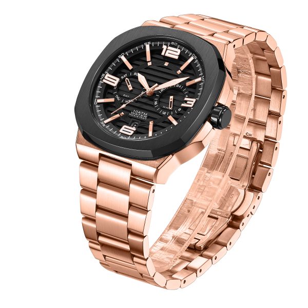 Luxury Wristwatch with Custom Logo by Expert Custom Watch Manufacturer Swiss Made Stainless Steel Chrono Watches for Men - Beryl Watch