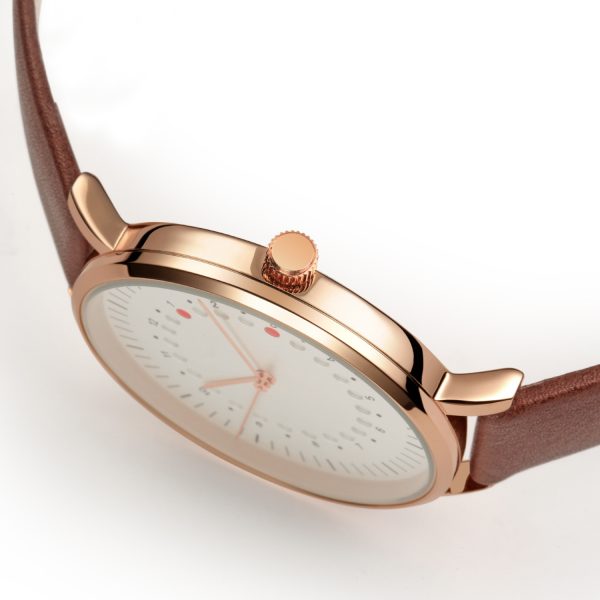 Custom made couple wrist watches set with stainless steel watch case for man and women - Beryl Watch