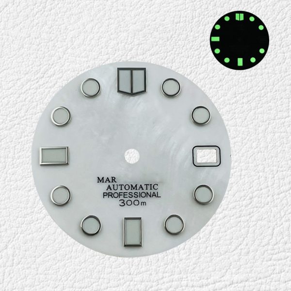CNC custom design MOP watch face dial logo for quality diving automatic watches with luminous - Beryl Watch