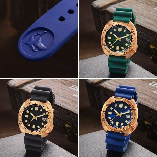 Custom Made Mens Watches with Bronze CUSN8 Case and OEM Logo Design - Beryl Watch