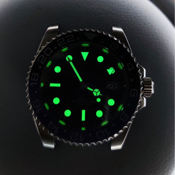 Wholesale NH34 GMT Automatic Watch Case with 316L 904L Stainless Steel and Sapphire Rolex Quality - Beryl Watch