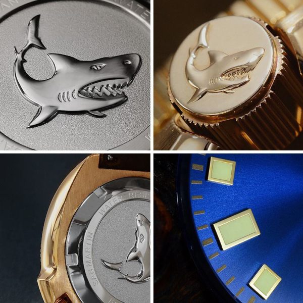Custom Made Mens Watches with Bronze CUSN8 Case and OEM Logo Design - Beryl Watch