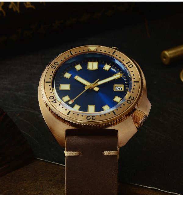 Custom Made Mens Watches with Bronze CUSN8 Case and OEM Logo Design - Beryl Watch