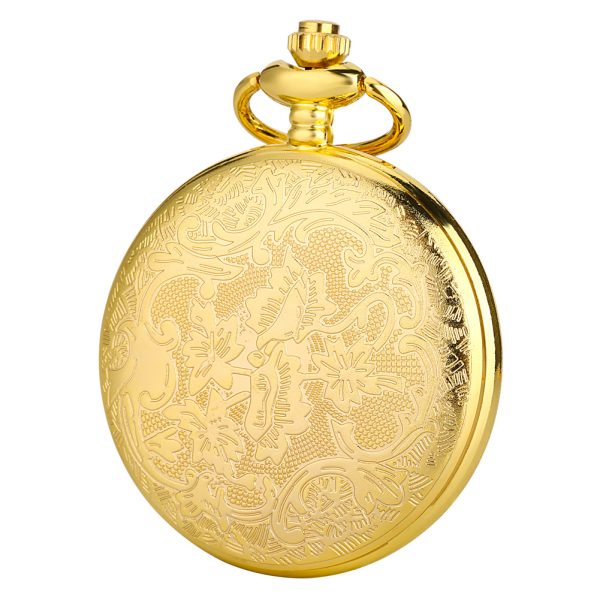 Custom logo pocket vintage quartz watch productions with keychain and eagle pattern - Beryl Watch
