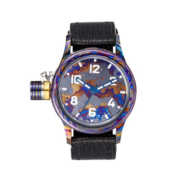 Custom Made Damascus Titanium Watch with Luxury Logo and Swiss Automatic Movt - Beryl Watch