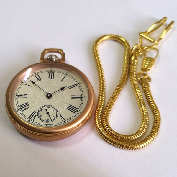 Custom Logo Pocket Watch for Men Open Face Mechanical Pocket Watches by Expert Custom Watch Manufacturer - Beryl Watch
