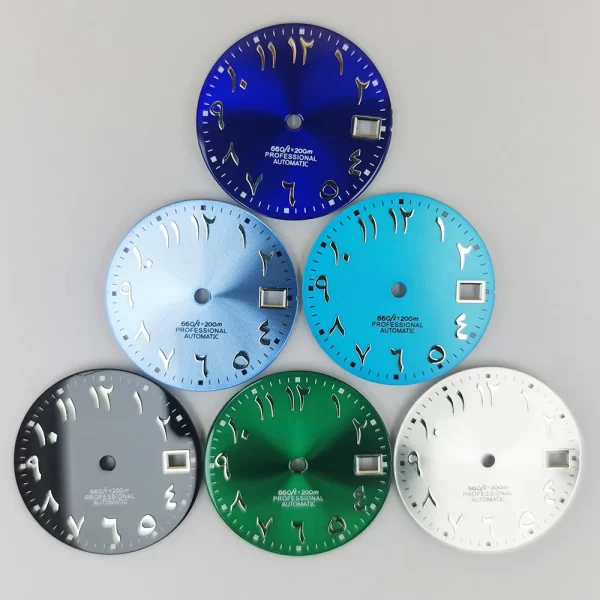Luxury Watch Spare Parts Manufacturers Custom Mod Arabic Number Dial Green With Rolex Quality For Seiko NH35 Movt - Beryl Watch