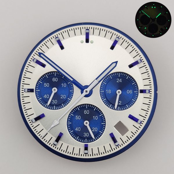 VK63 Watch Dial Parts and Customized Seiko Quality Dial Collection with Logo for Sale by Chronograph Watch Dial Maker - Beryl Watch