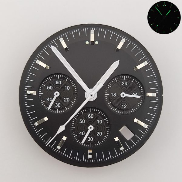 VK63 Watch Dial Parts and Customized Seiko Quality Dial Collection with Logo for Sale by Chronograph Watch Dial Maker - Beryl Watch