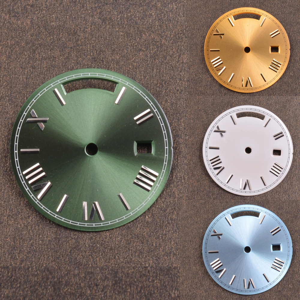 ST1644 day date Sunray Watch Dial Parts 28.5mm Replacement Collection With Rolex Daytona Quality