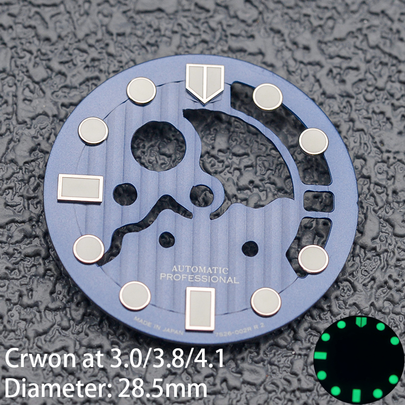Manufacturer CNC Skeleton Watch Dial OEM ODM Design For Seiko 7s26 NH35 NH36 Movt - Beryl Watch