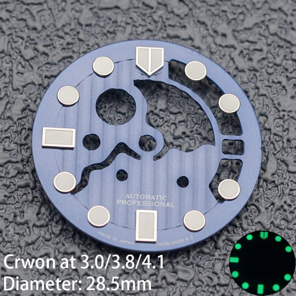 Manufacturer CNC Skeleton Watch Dial OEM ODM Design For Seiko 7s26 NH35 NH36 Movt - Beryl Watch