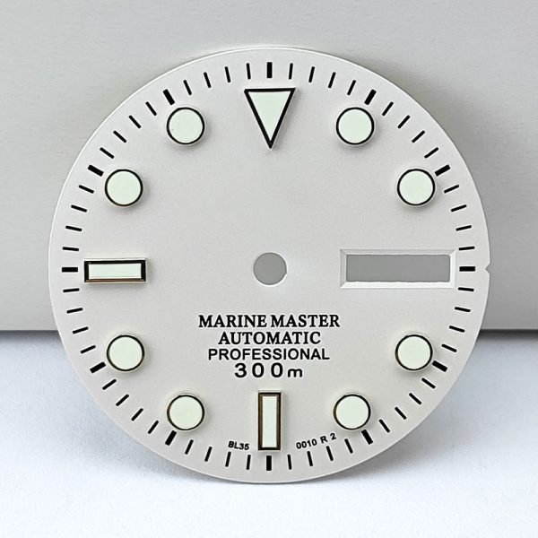 Wholesale modified 29mm sunray watch dial accessories luminous for Seiko Mod NH36 calendar movement Rolex quality - Beryl Watch