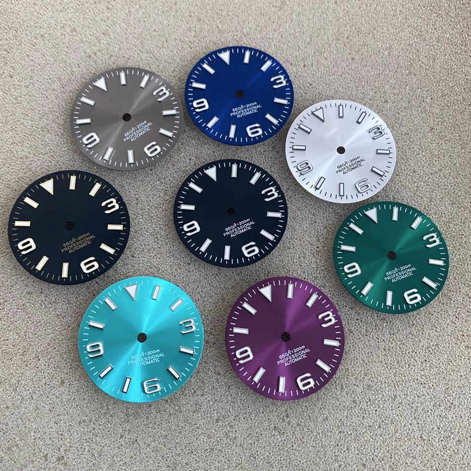 Rolex Quality Watch Spare Parts Dial 28.5mm with Metal Logo for Ultimate Watch Face Customization - Beryl Watch