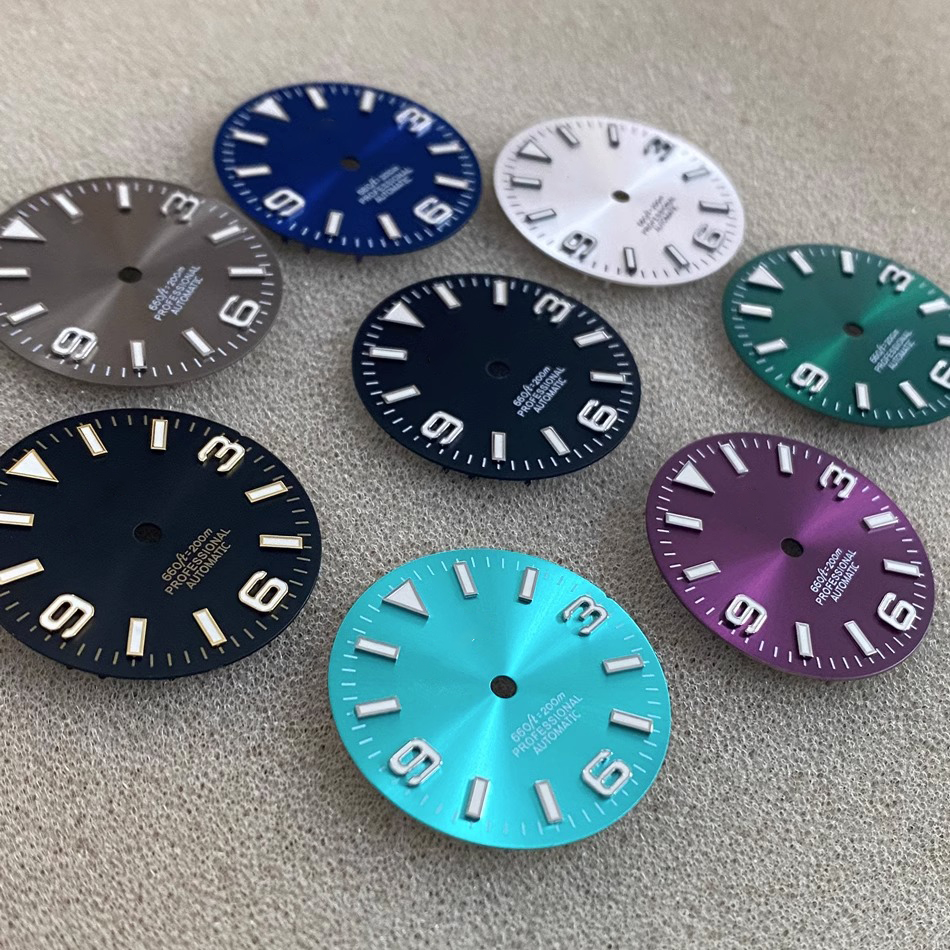 Rolex Quality Watch Spare Parts Dial 28.5mm with Metal Logo for Ultimate Watch Face Customization - Beryl Watch